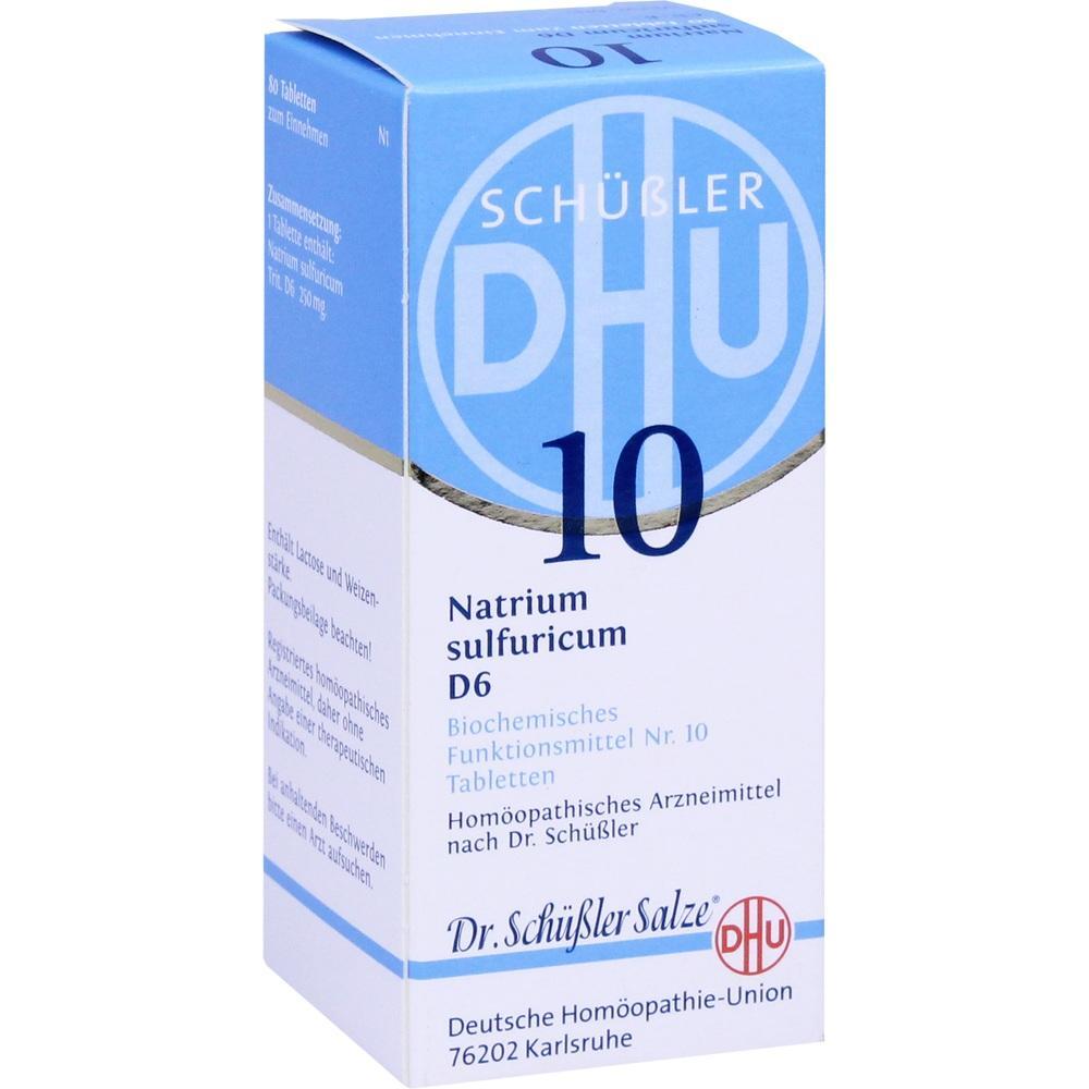 Eine Packung Sch&uuml;&szlig;ler-Salze Nr. 10 von der Deutschen Hom&ouml;opathie-Union.