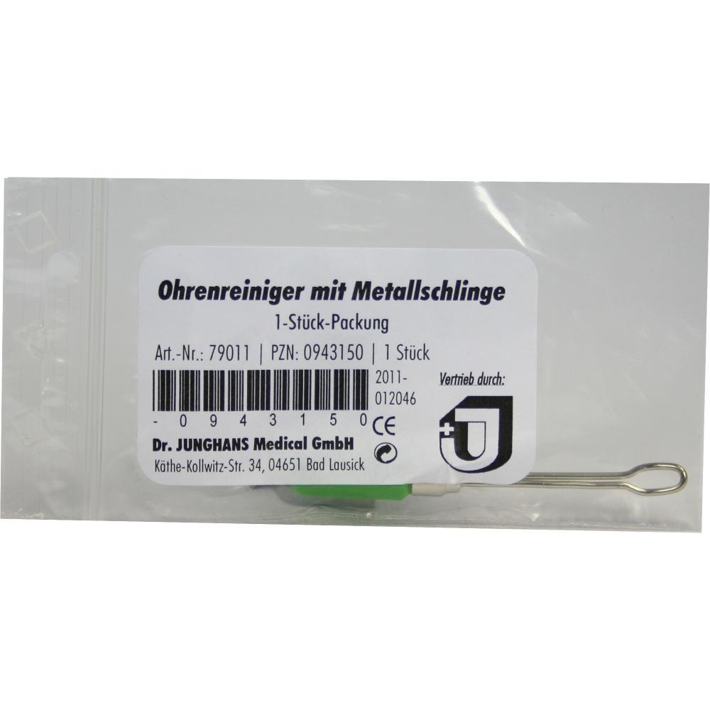 Verpackter Ohrenreiniger mit Metallschlinge von Dr. Junghans Medical GmbH.