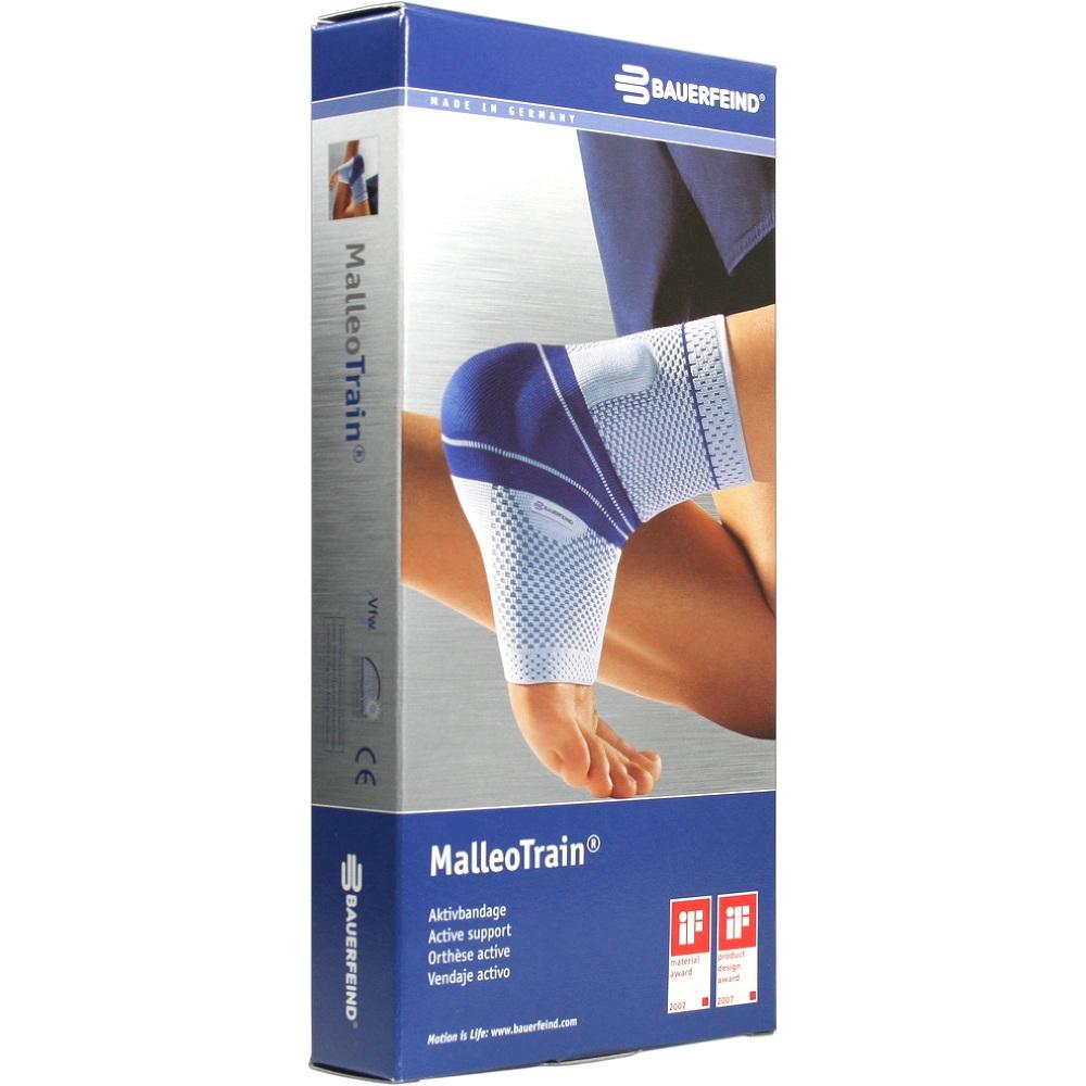 Verpackung einer Fu&szlig;bandage mit Bild einer angelegten Bandage und der Aufschrift "MalleoTrain".