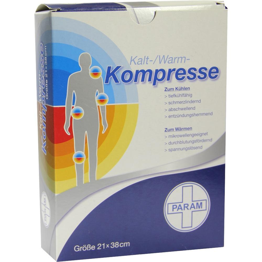 Schachtel einer Kalt-/Warmkompresse zur Schmerzlinderung und Entspannung.