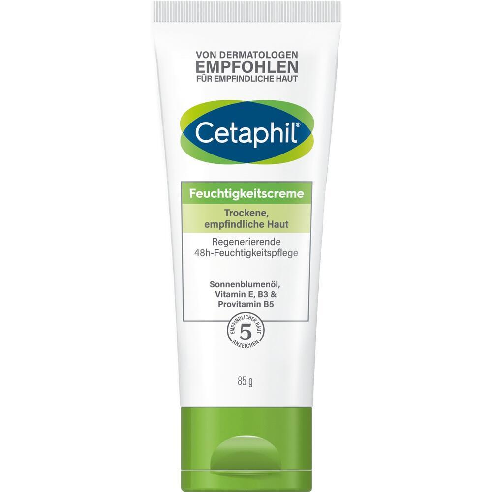 Eine Tube Cetaphil Feuchtigkeitscreme f&uuml;r empfindliche, trockene Haut.