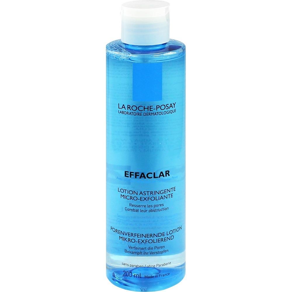 Blaue Flasche mit Gesichtspflege-Lotion von La Roche-Posay, 200 ml.