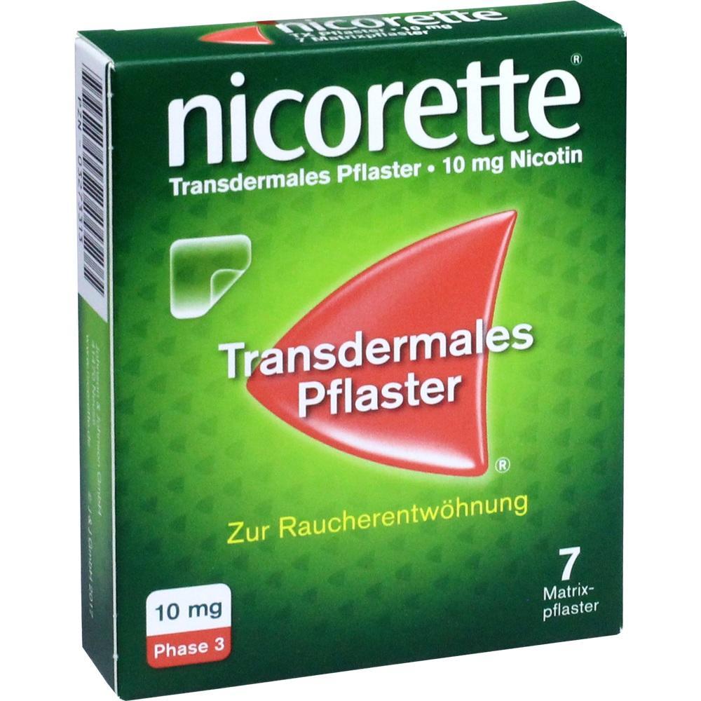 Gr&uuml;ne Nicorette-Verpackung mit transdermalen Pflastern zur Raucherentw&ouml;hnung.