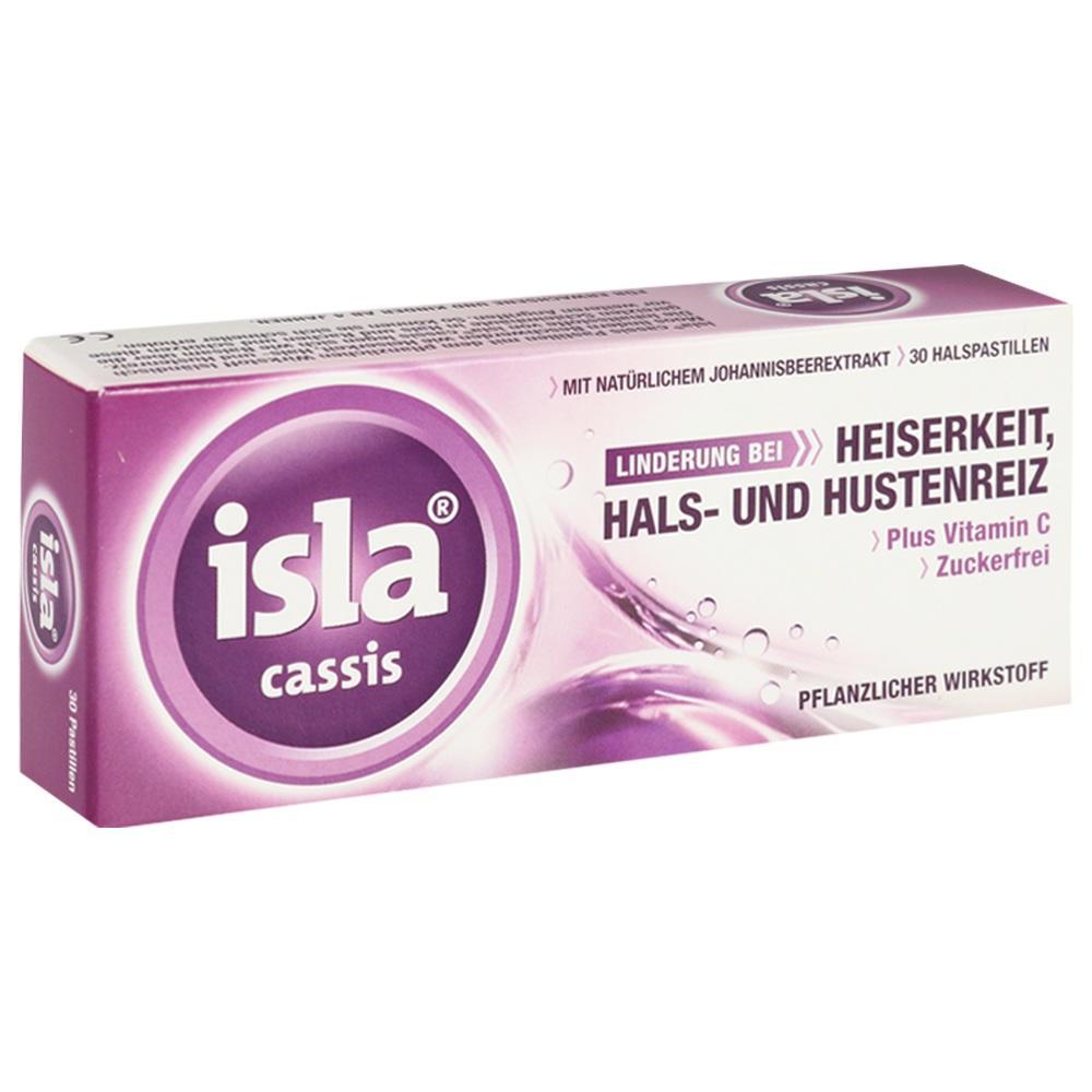 Lila Packung Hustenpastillen zur Linderung bei Heiserkeit und Reizhusten.