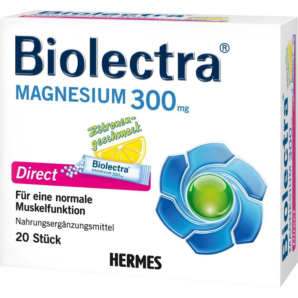 Verpackung von Magnesium-Tabletten mit Zitronengeschmack zur Unterst&uuml;tzung der Muskelfunktion.