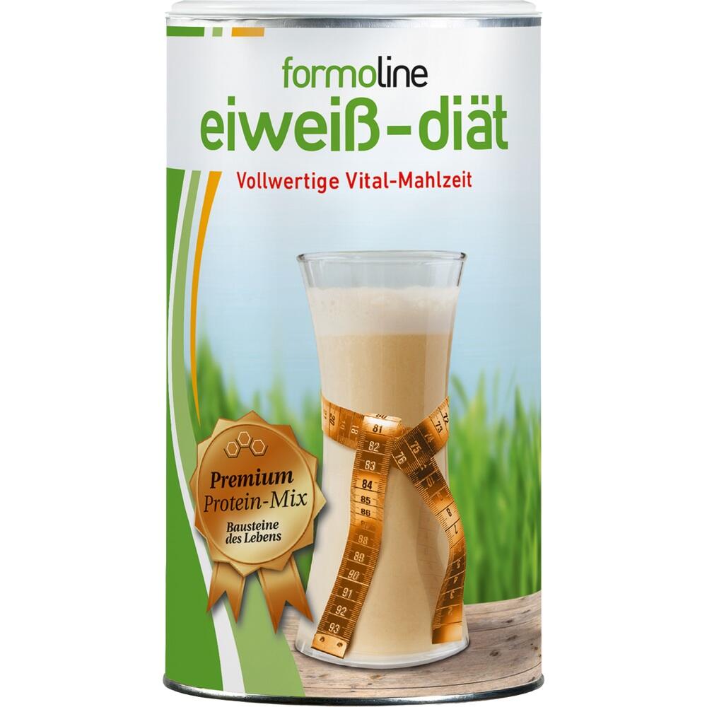 Eine Dose mit einem Di&auml;t-Shake und einem umwickelten Ma&szlig;band.