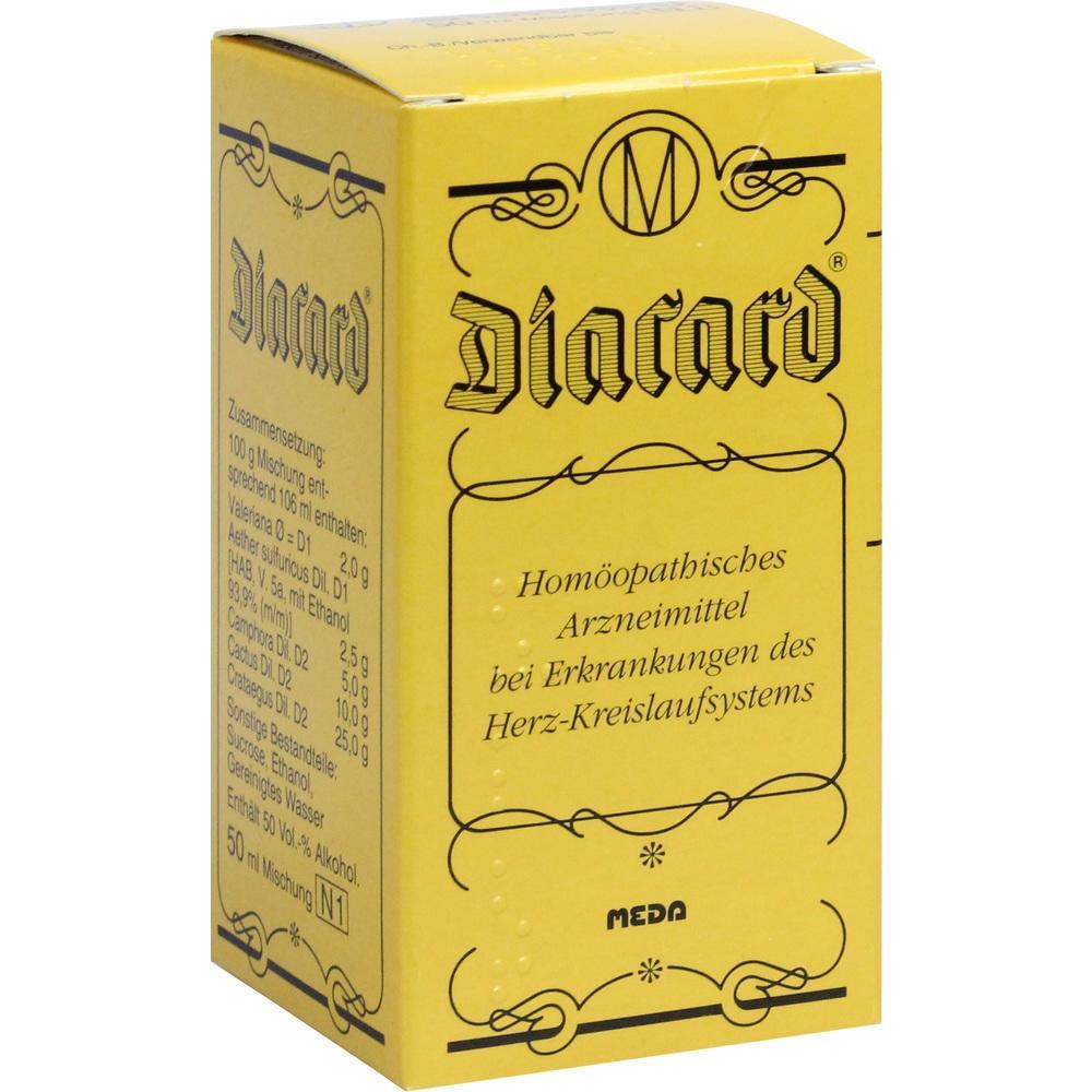 Gelbe Verpackung eines hom&ouml;opathischen Mittels f&uuml;r das Herz-Kreislauf-System.