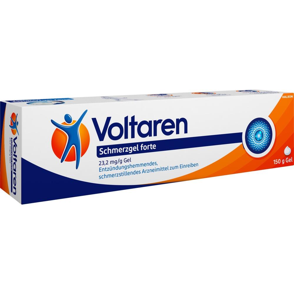 Eine Packung Voltaren Schmerzgel f&uuml;r entz&uuml;ndungshemmende Schmerzbehandlung.