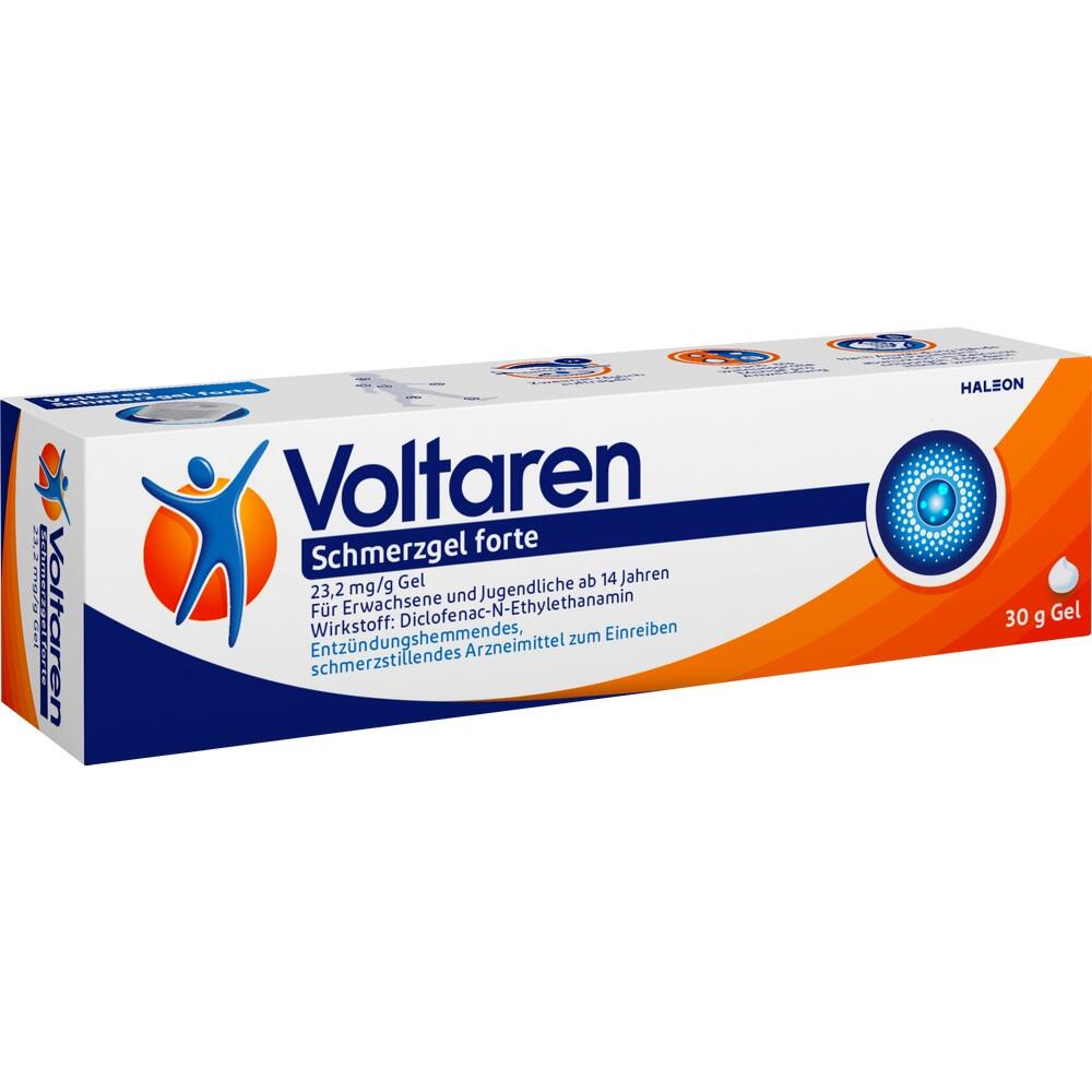 Eine Tube Voltaren Schmerzgel für Erwachsene gegen Schmerzen und Entzündungen.